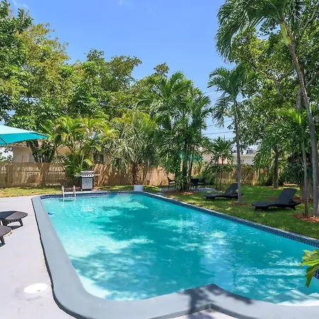 Tropical House 3 Bedrooms With Pool Oakland Park Fort Lauderdale Exterior foto